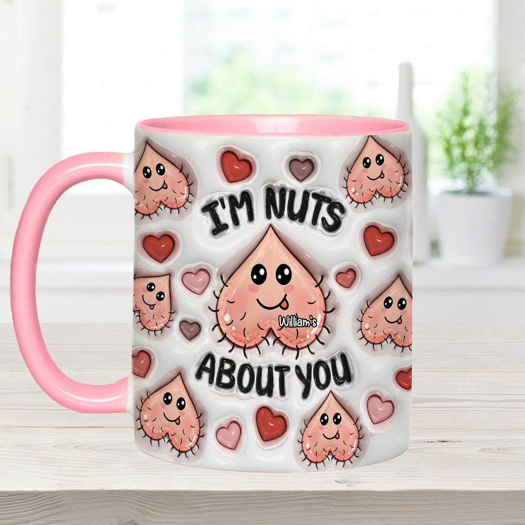 Ich bin verrückt nach dir – Personalisierte Tasse für Paare