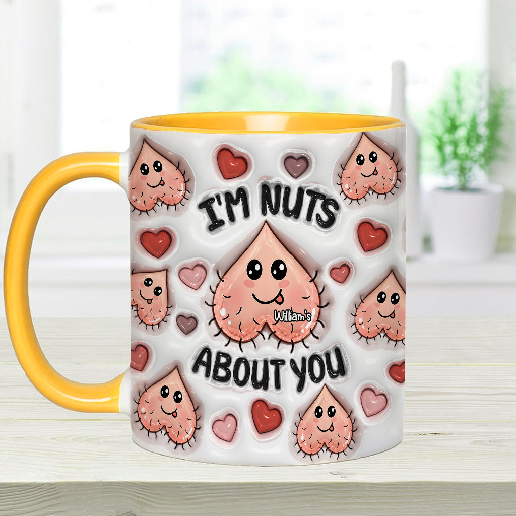 Ich bin verrückt nach dir – Personalisierte Tasse für Paare