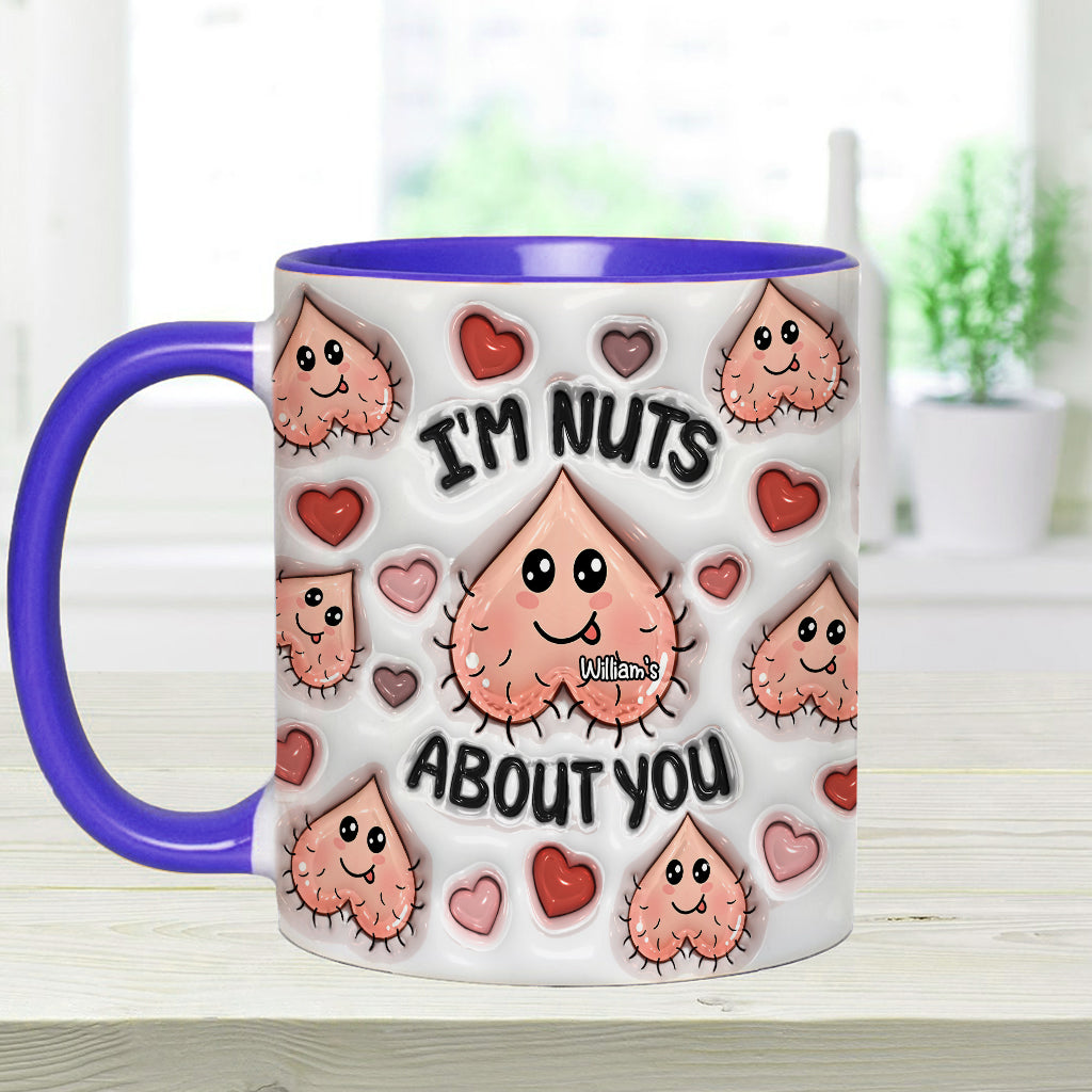 Ich bin verrückt nach dir – Personalisierte Tasse für Paare