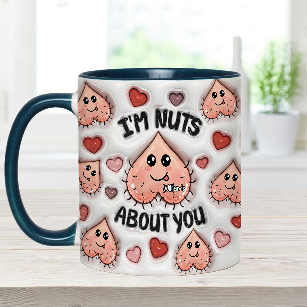 Ich bin verrückt nach dir – Personalisierte Tasse für Paare