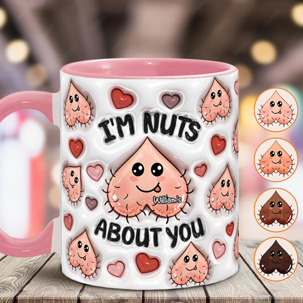 Ich bin verrückt nach dir – Personalisierte Tasse für Paare