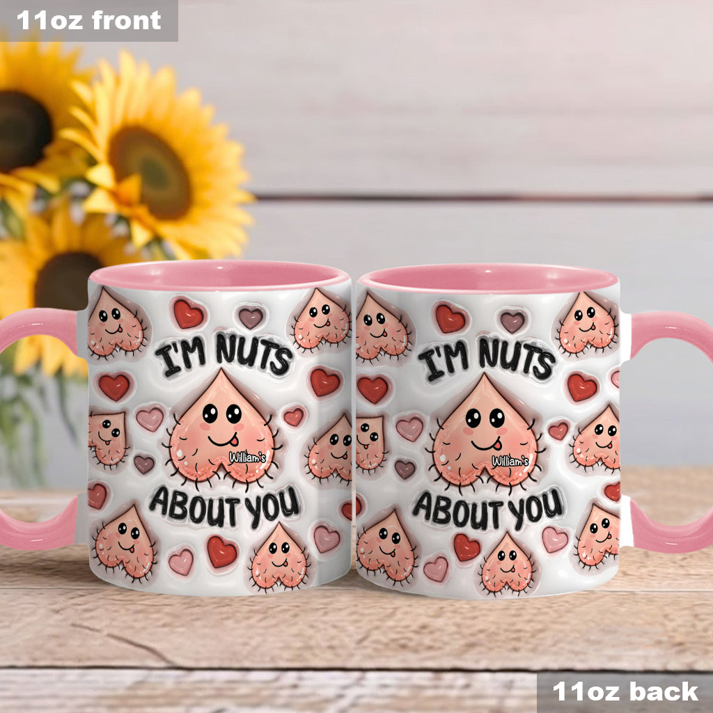 Ich bin verrückt nach dir – Personalisierte Tasse für Paare