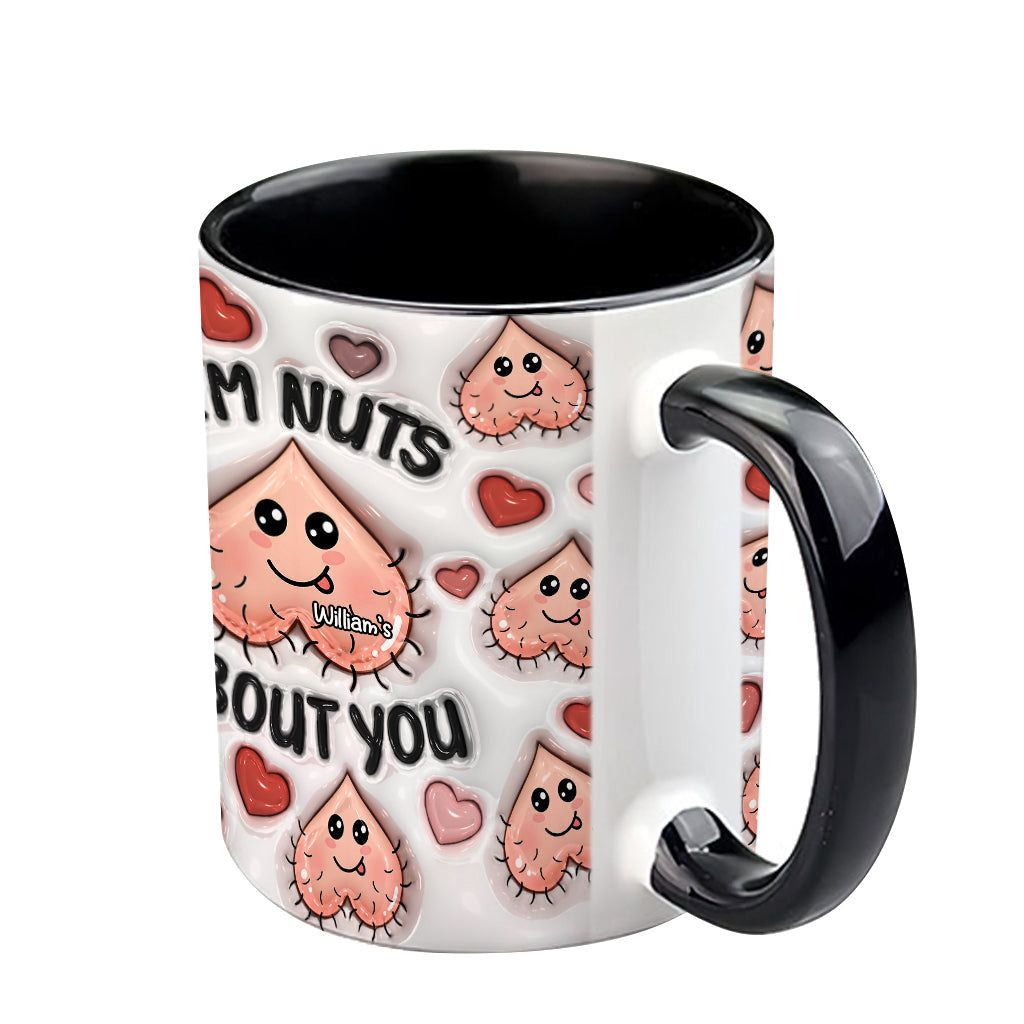 Ich bin verrückt nach dir – Personalisierte Tasse für Paare