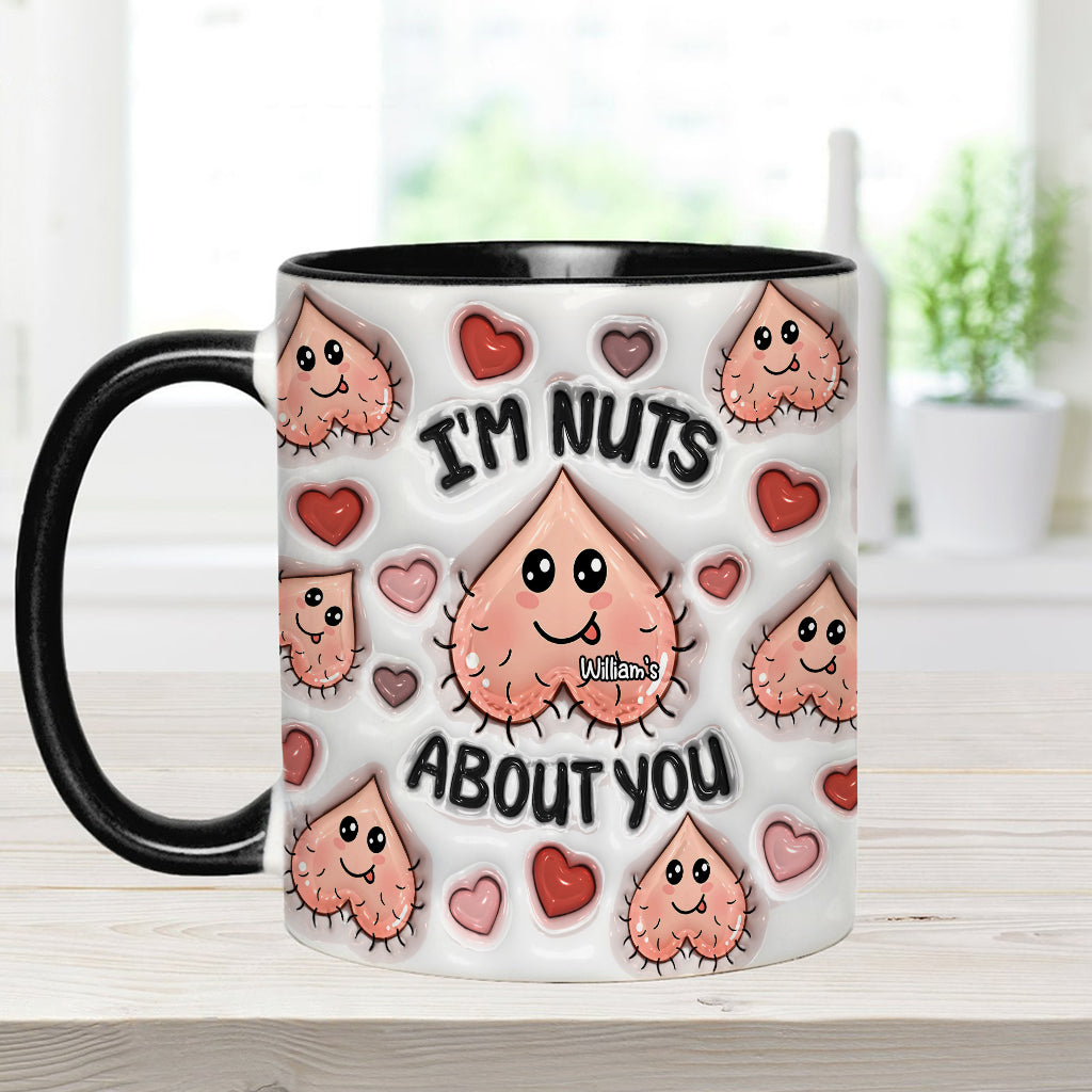 Ich bin verrückt nach dir – Personalisierte Tasse für Paare