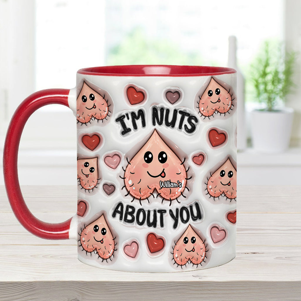 Ich bin verrückt nach dir – Personalisierte Tasse für Paare