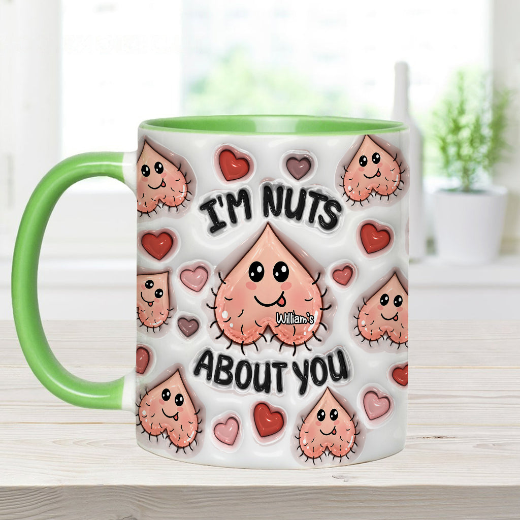 Ich bin verrückt nach dir – Personalisierte Tasse für Paare