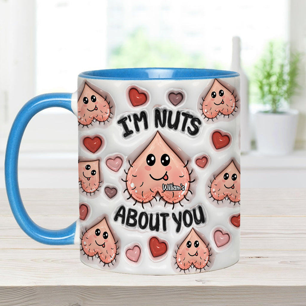 Ich bin verrückt nach dir – Personalisierte Tasse für Paare