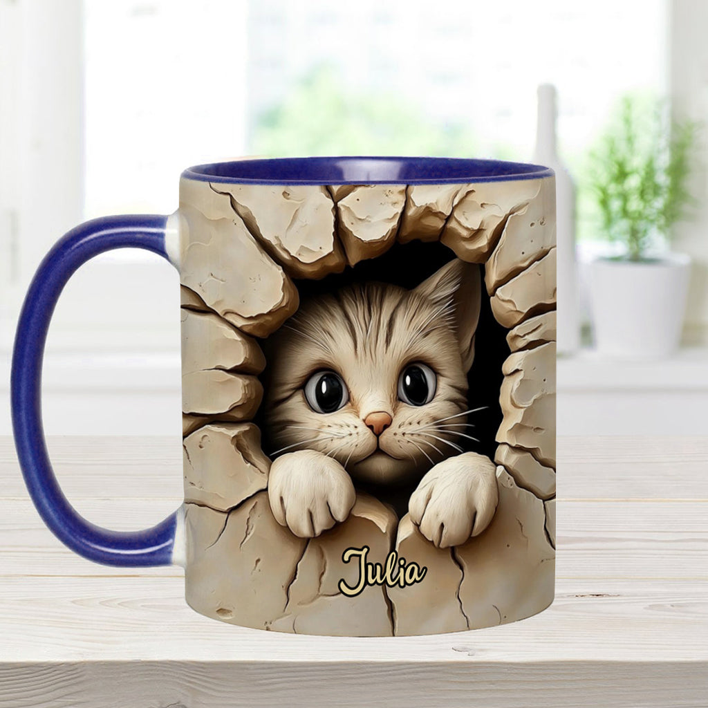 Mug personnalisé avec motif chat mignon