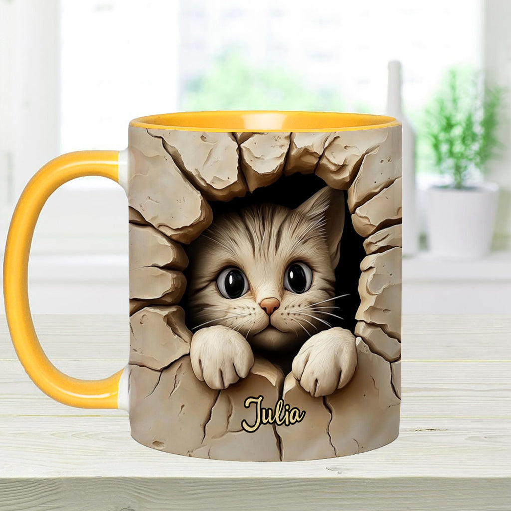 Mug personnalisé avec motif chat mignon