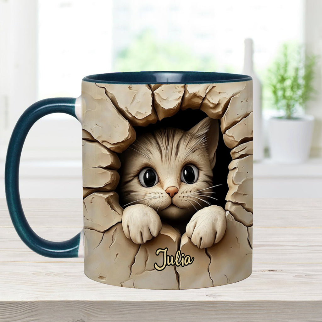 Mug personnalisé avec motif chat mignon