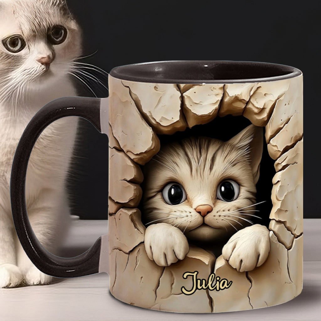 Mug personnalisé avec motif chat mignon