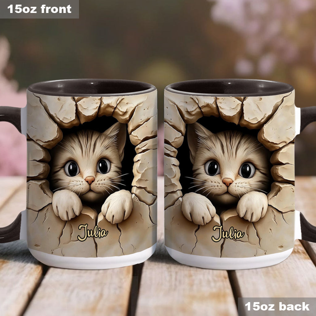 Mug personnalisé avec motif chat mignon
