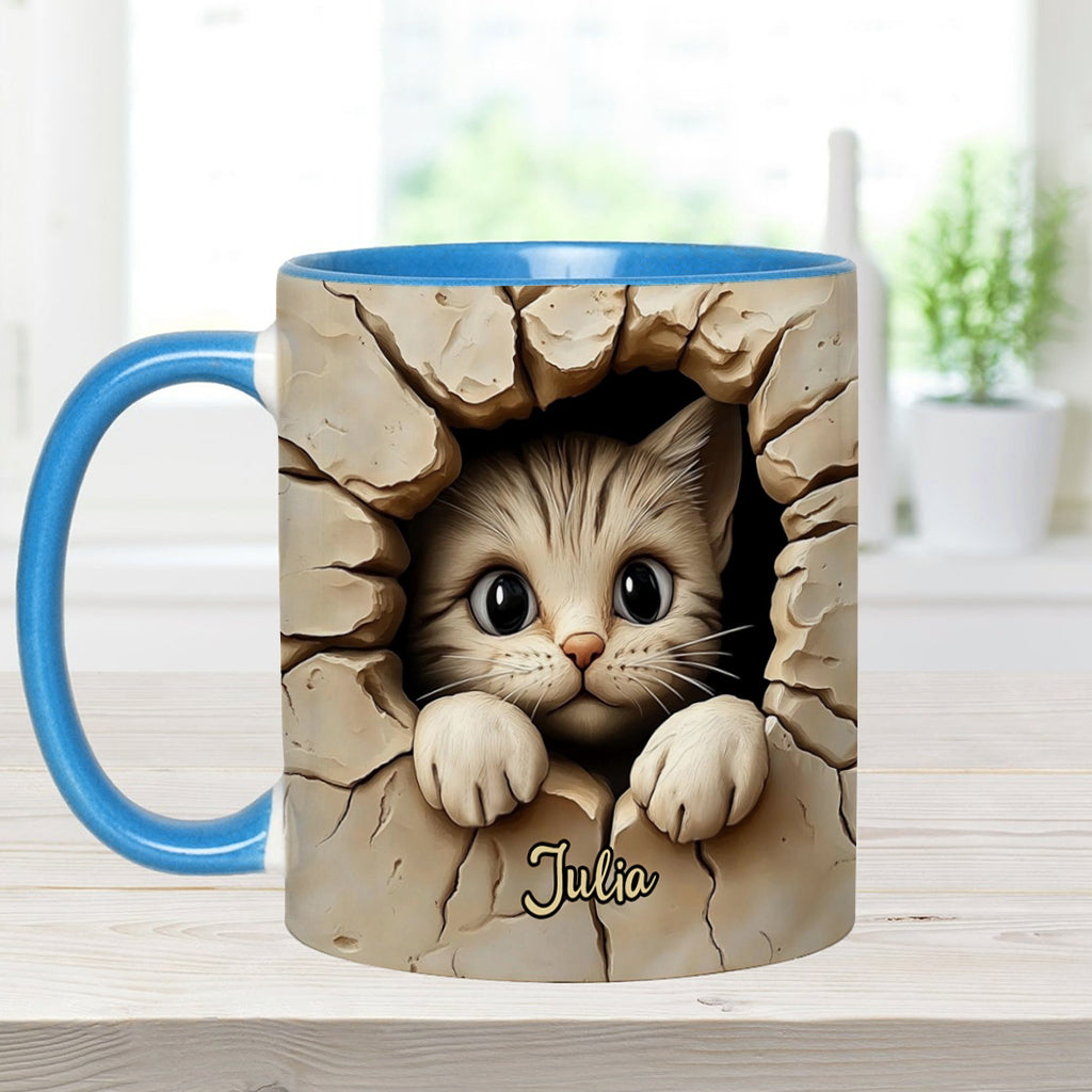 Mug personnalisé avec motif chat mignon