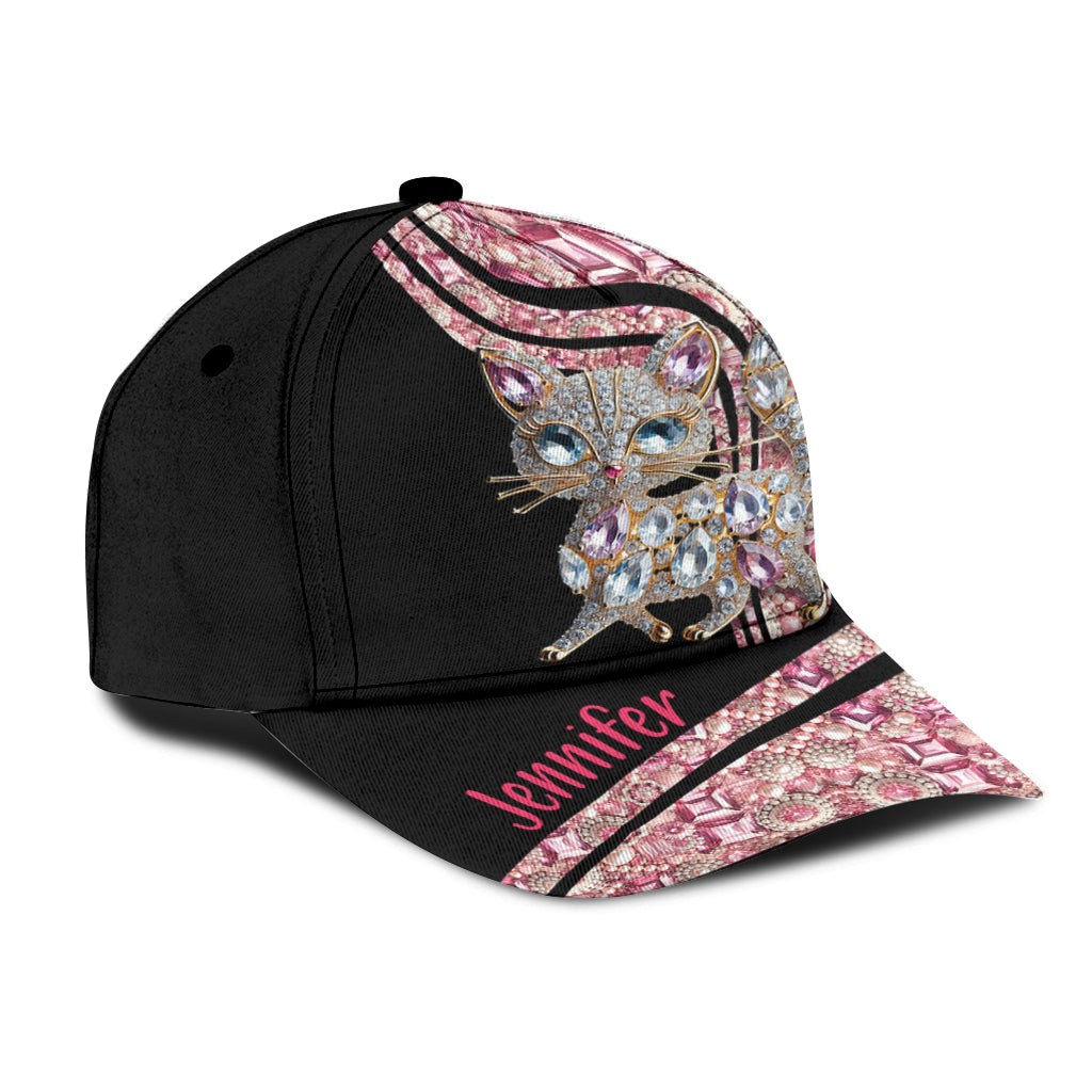 Juste une fille qui aime les chats - Casquette classique personnalisée avec un chat
