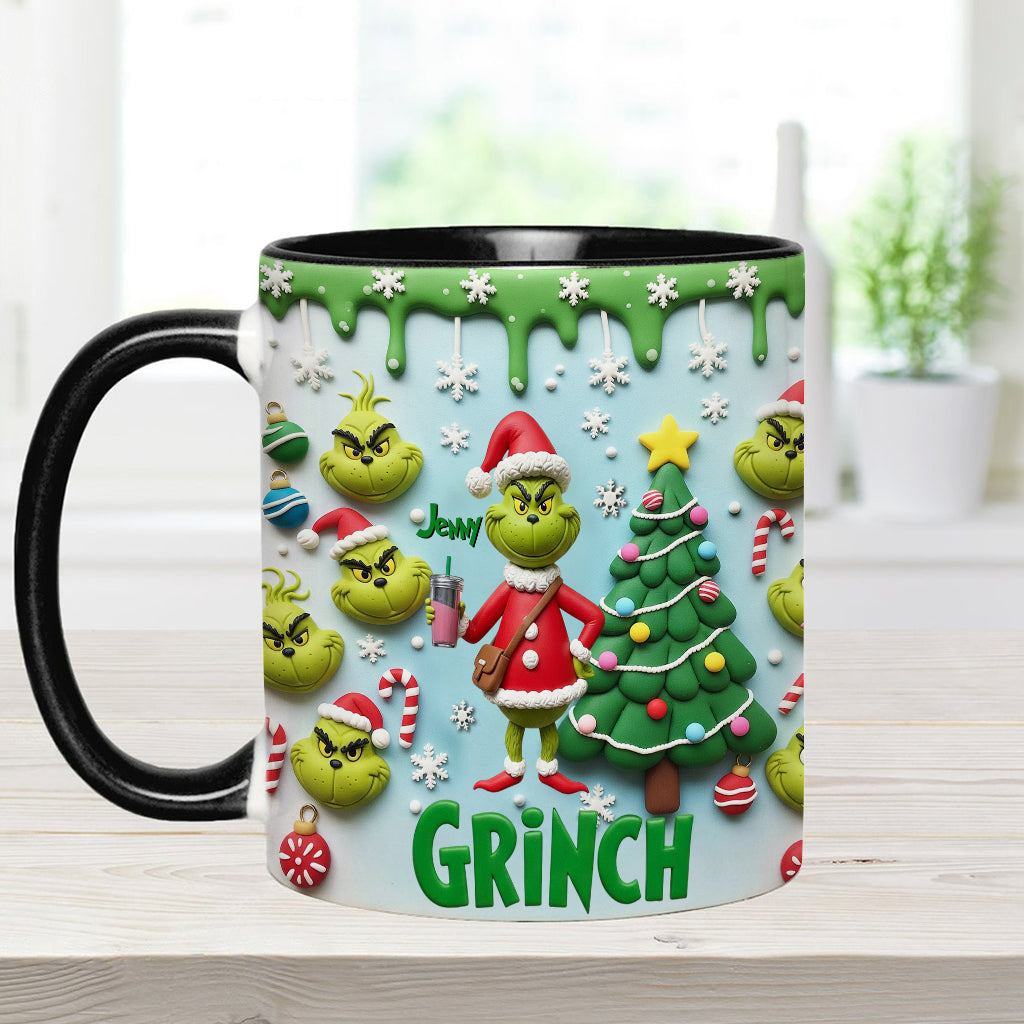 Merry Grinchmas - Personalized Stole Christmas Accent Mug