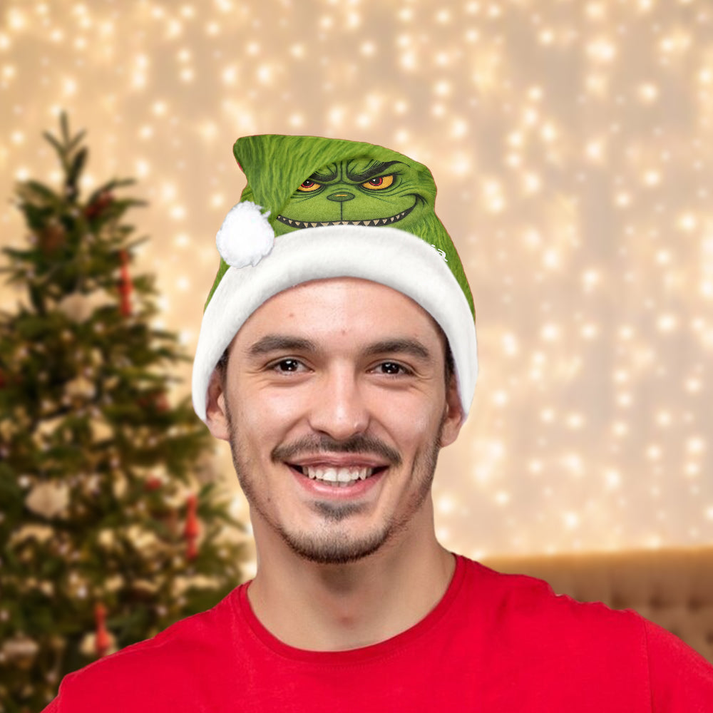 Green Monster Weihnachtsfilm - Personalisierte Weihnachtsmannmütze