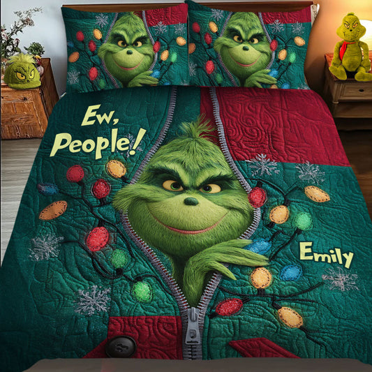 Ew People - Personalized Stole Christmas Bedding Set