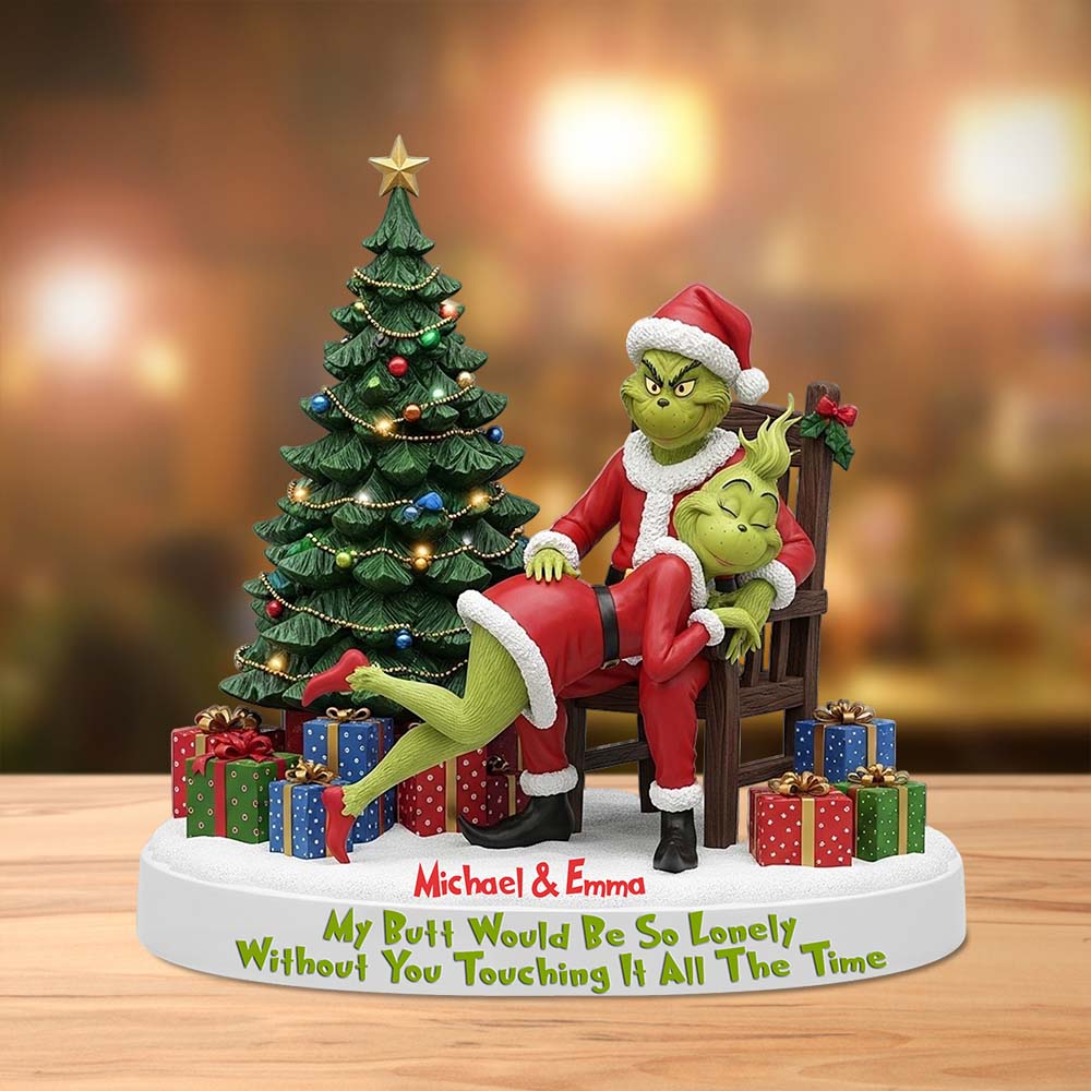 Mein Hintern wäre so einsam, wenn du ihn nicht ständig berühren würdest – personalisierte Weihnachtsstola aus Acryl in Sonderform