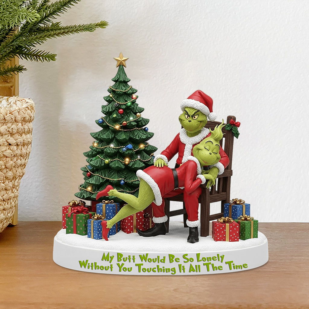 Mein Hintern wäre so einsam, wenn du ihn nicht ständig berühren würdest – personalisierte Weihnachtsstola aus Acryl in Sonderform