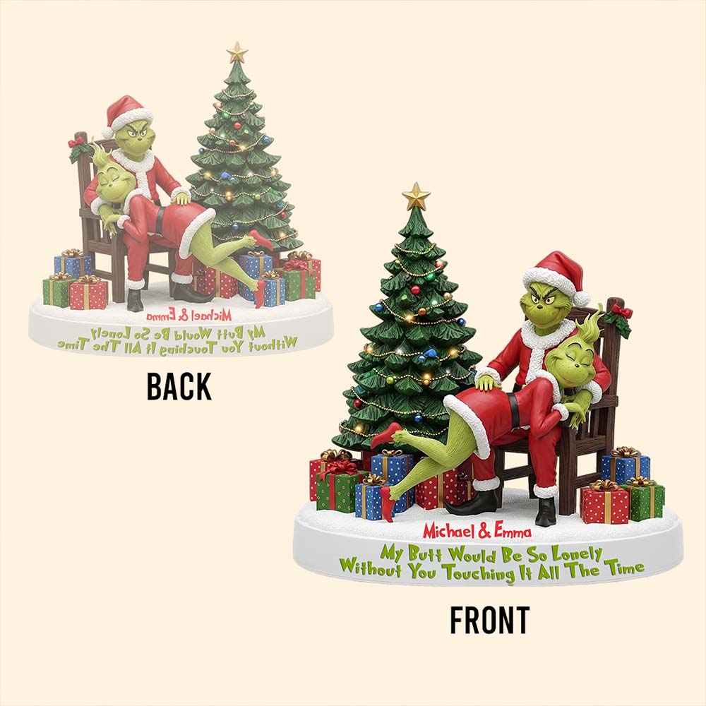 Mein Hintern wäre so einsam, wenn du ihn nicht ständig berühren würdest – personalisierte Weihnachtsstola aus Acryl in Sonderform