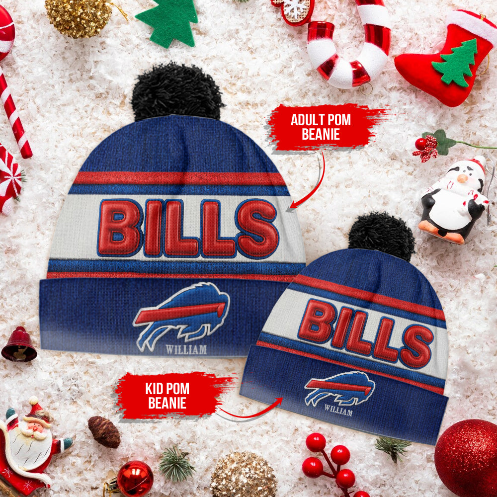 Buffalo Footbal Team - Personalized American Football Beanie Hat