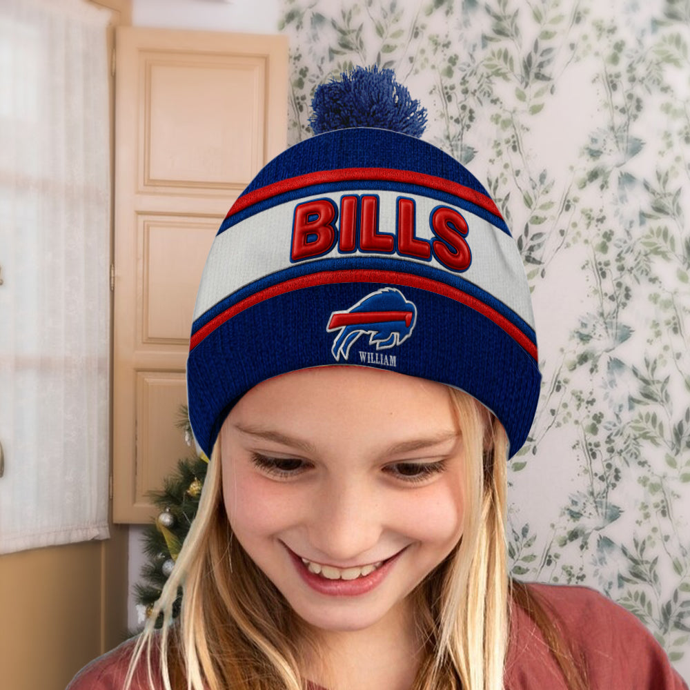 Buffalo Footbal Team - Personalized American Football Beanie Hat