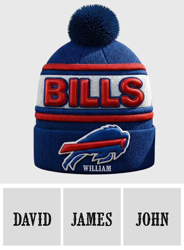 Buffalo Footbal Team - Personalized American Football Beanie Hat