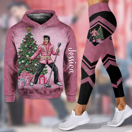 Magic Pink – Personalisierter King of Rock and Roll Hoodie und Leggings