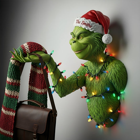 Fröhliche Grinchmas – Personalisierter Hängeorganizer in Stolaform, weihnachtsförmig