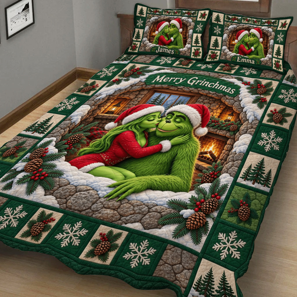 You & Me We Got This - Personalized Stole Christmas Quilt Set