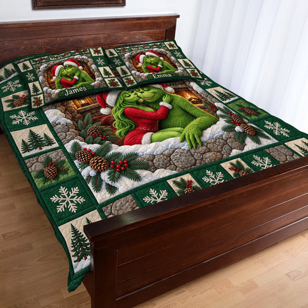 You & Me We Got This - Personalized Stole Christmas Quilt Set