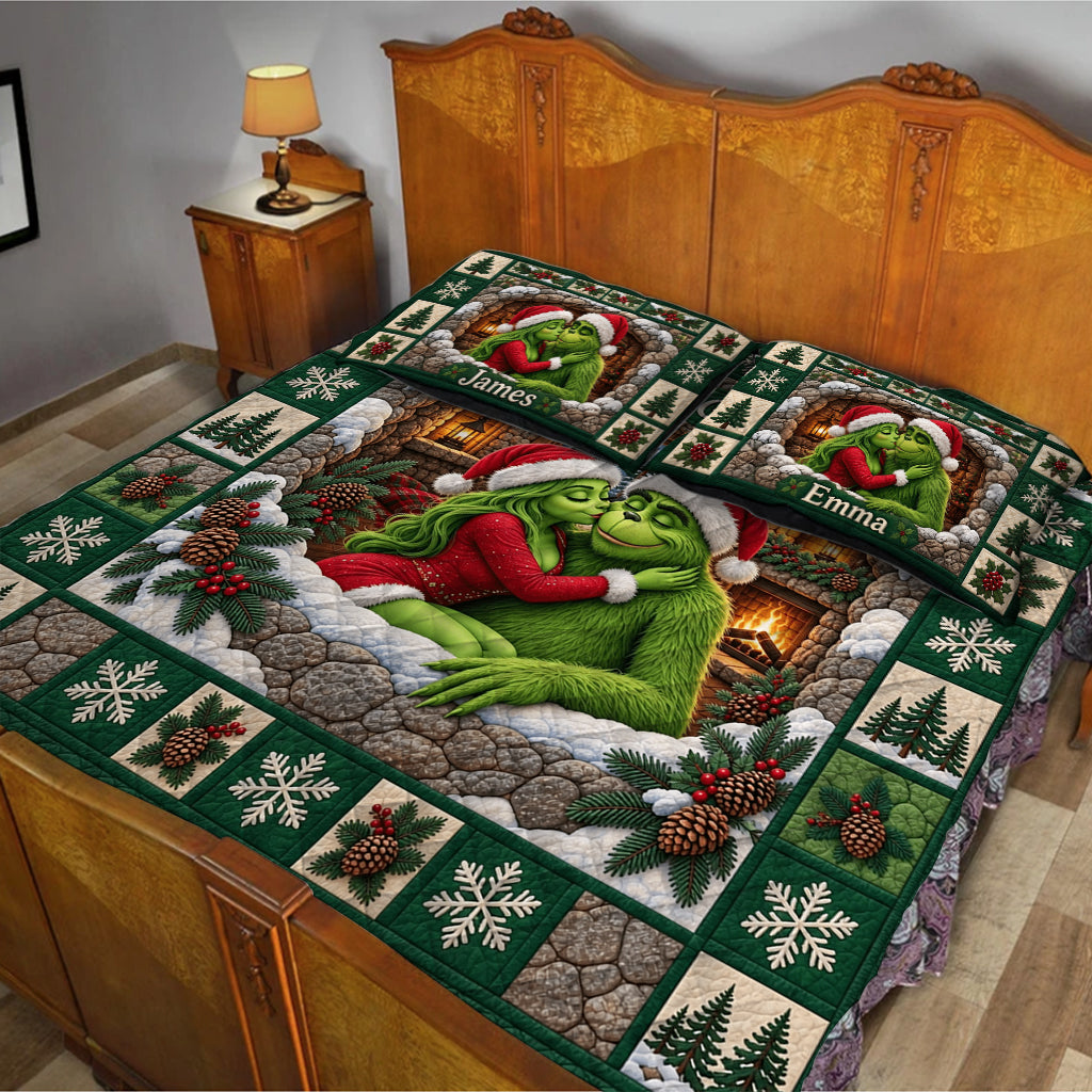 You & Me We Got This - Personalized Stole Christmas Quilt Set