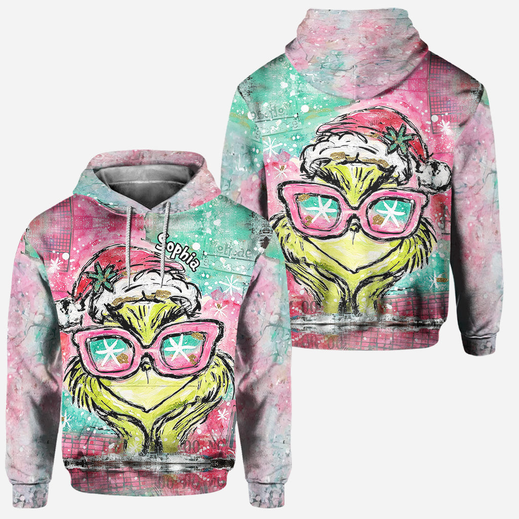 Joyeux Noël ! - Sweat à capuche et legging personnalisés avec étole de Noël