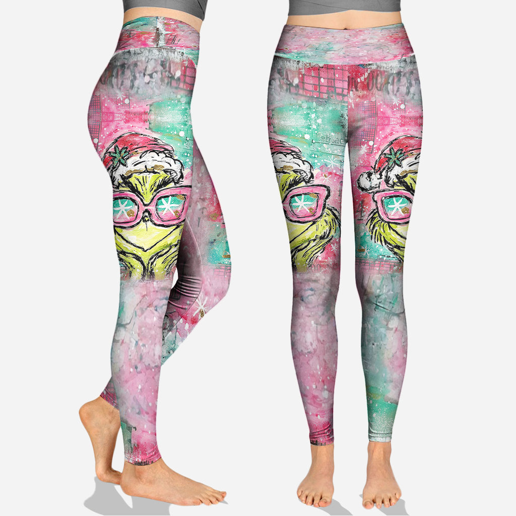 Joyeux Noël ! - Sweat à capuche et legging personnalisés avec étole de Noël