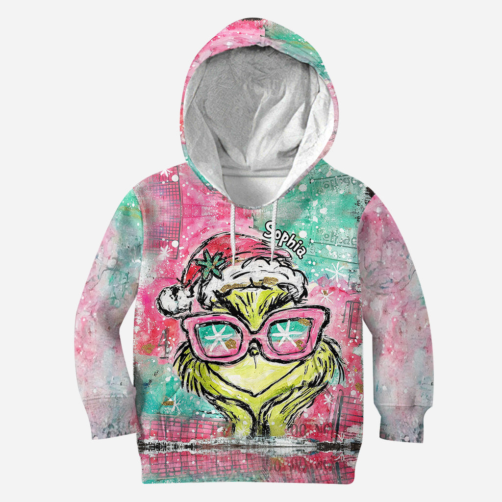 Joyeux Noël ! - Sweat à capuche et legging personnalisés avec étole de Noël