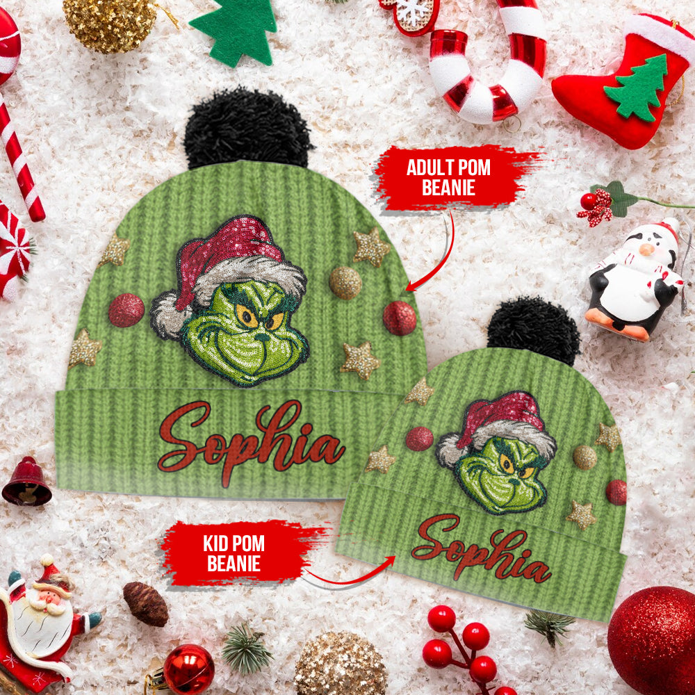 Ew People - Personalisierte Weihnachtsmütze mit Stola