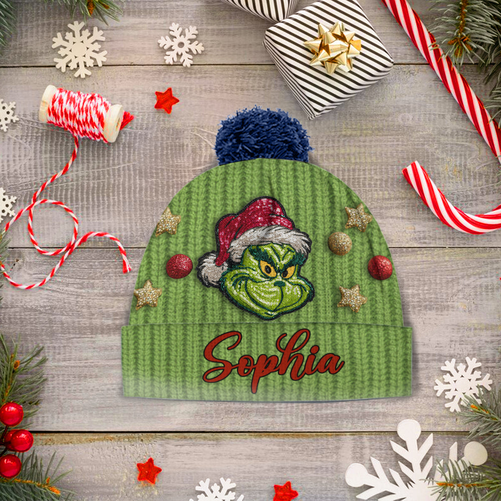 Ew People - Personalisierte Weihnachtsmütze mit Stola