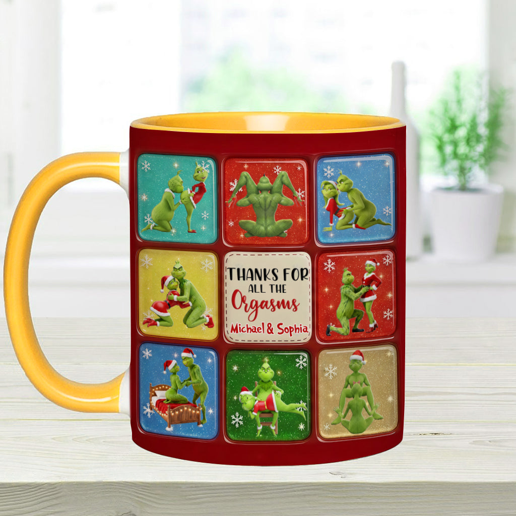 Merry Grinchmas - Personalized Stole Christmas Accent Mug