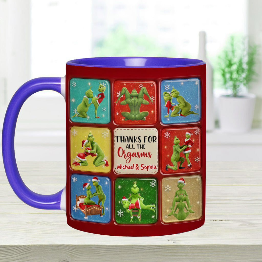 Merry Grinchmas - Personalized Stole Christmas Accent Mug