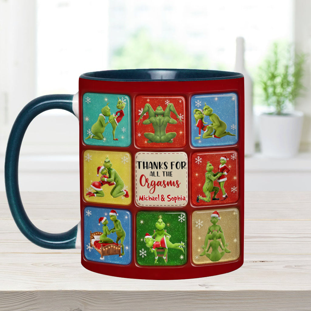 Merry Grinchmas - Personalized Stole Christmas Accent Mug