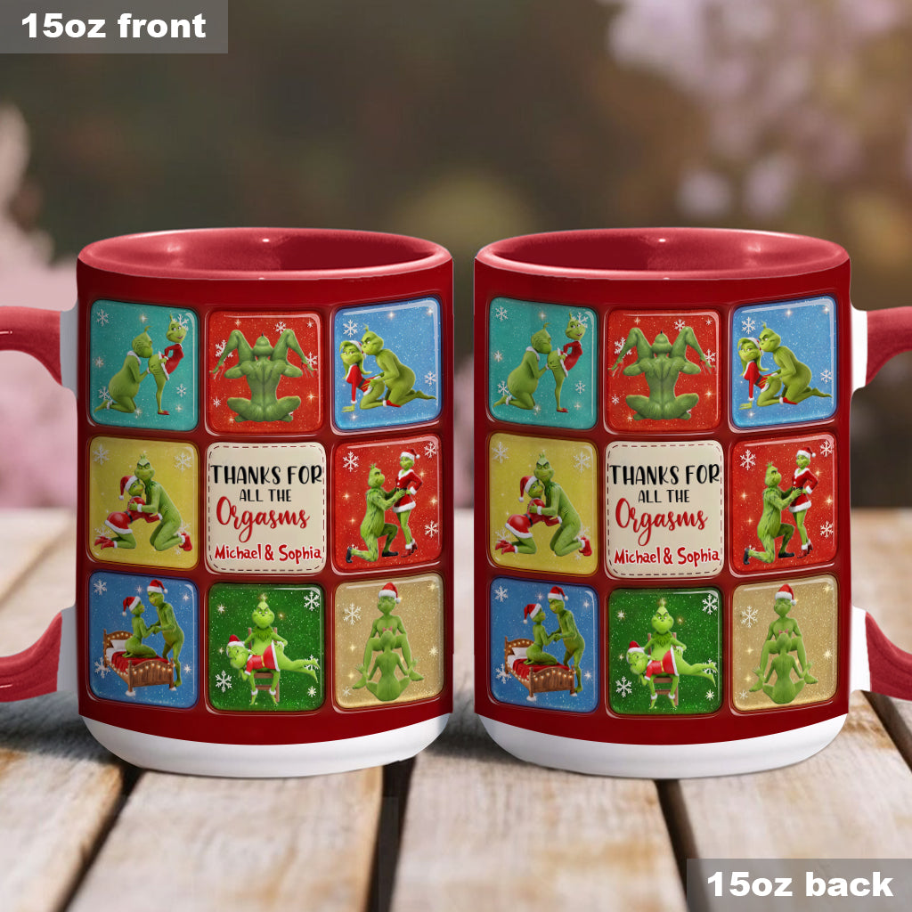 Merry Grinchmas - Personalized Stole Christmas Accent Mug