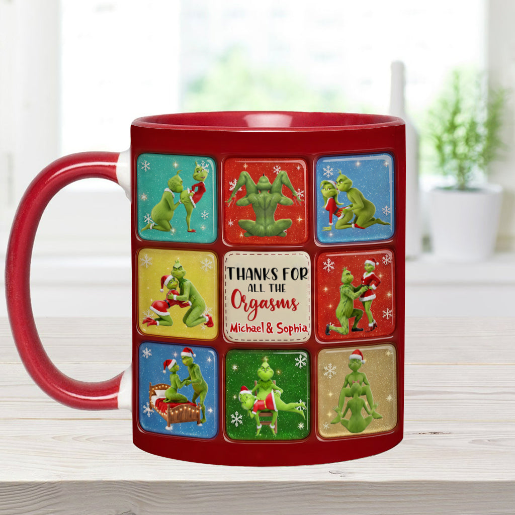 Merry Grinchmas - Personalized Stole Christmas Accent Mug