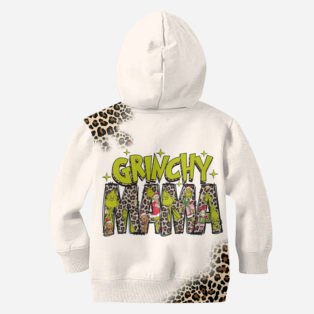 Grinchy Mama/ Nana - Personalisiertes Stola-Weihnachts-Shirt