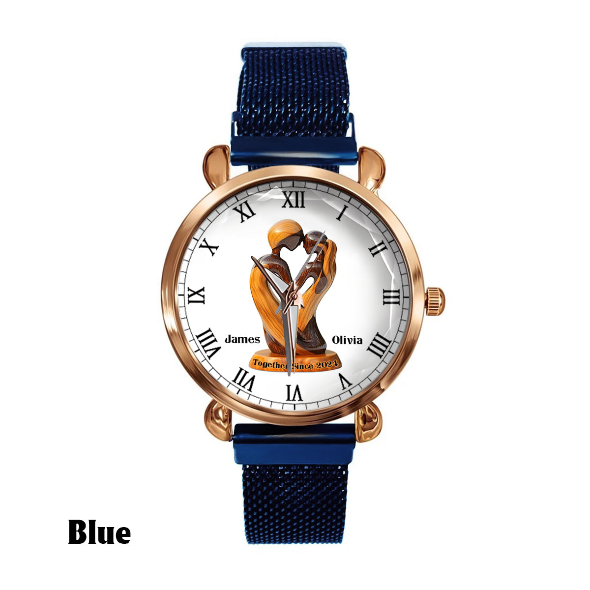 Toi et moi, on gère ça - Montre-bracelet personnalisée pour couple de femmes 