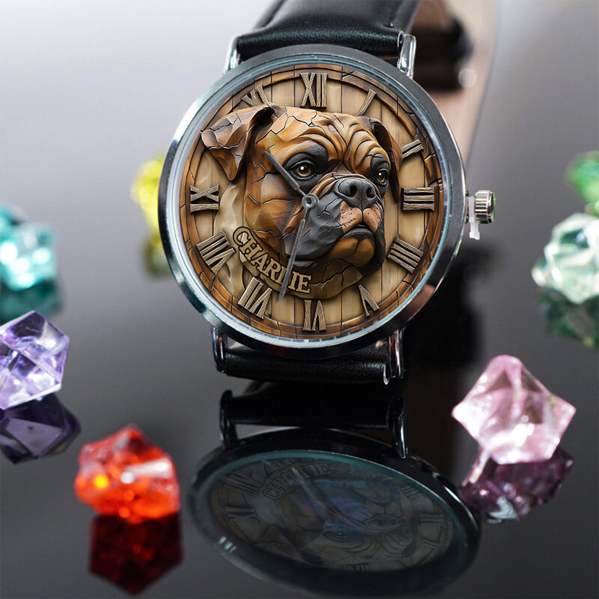 Brave Boxer - Personalized Dog Hand Watch