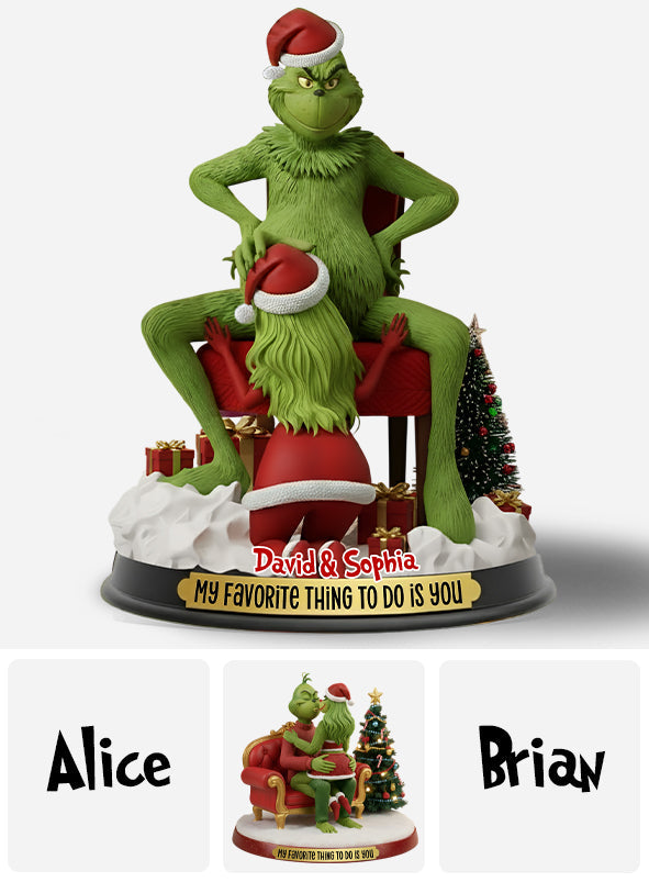 Funny Monster Couple - Personalized Couple Custom Shaped Acrylic Plaque