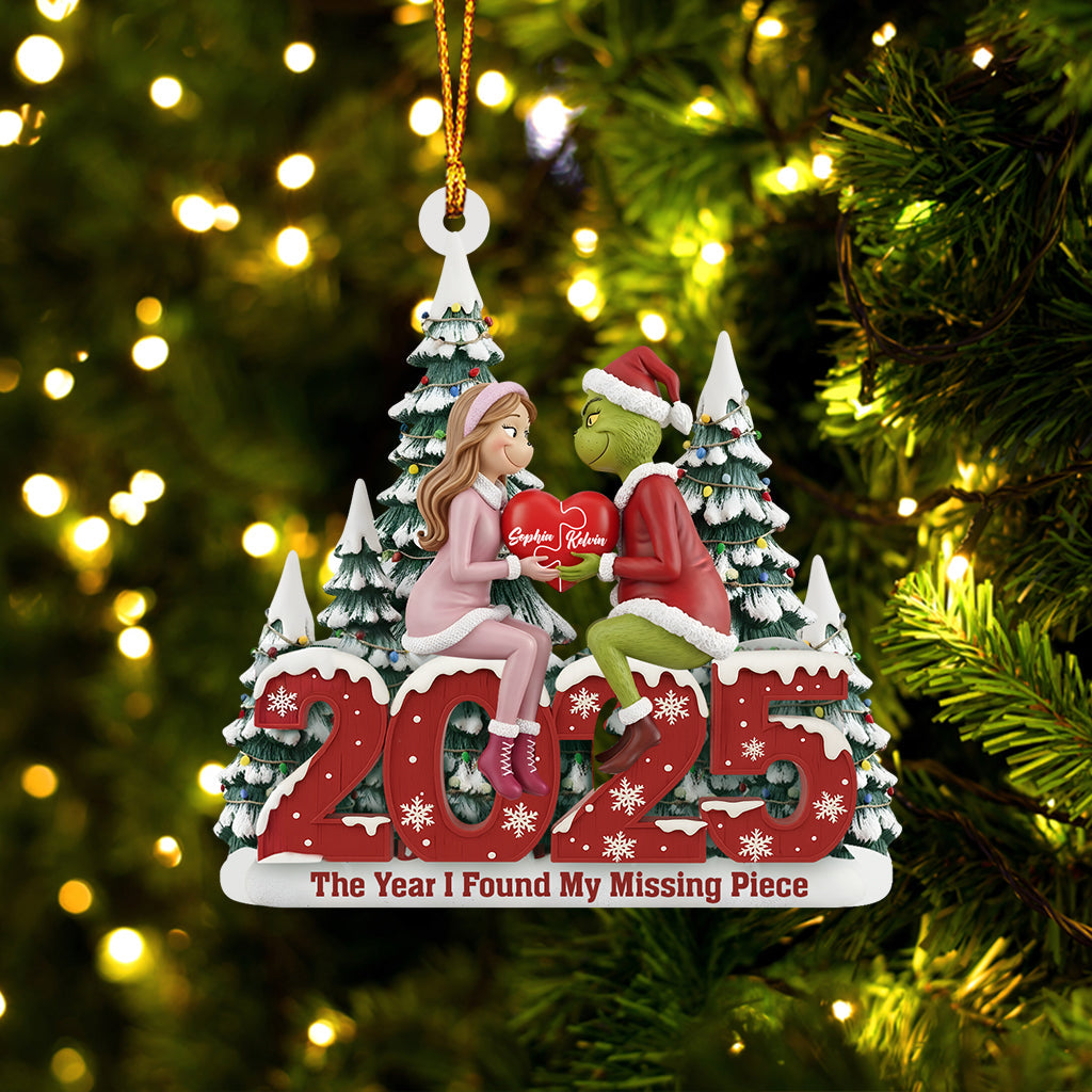 The Year I Found You - Personalized Stole Christmas Ornament