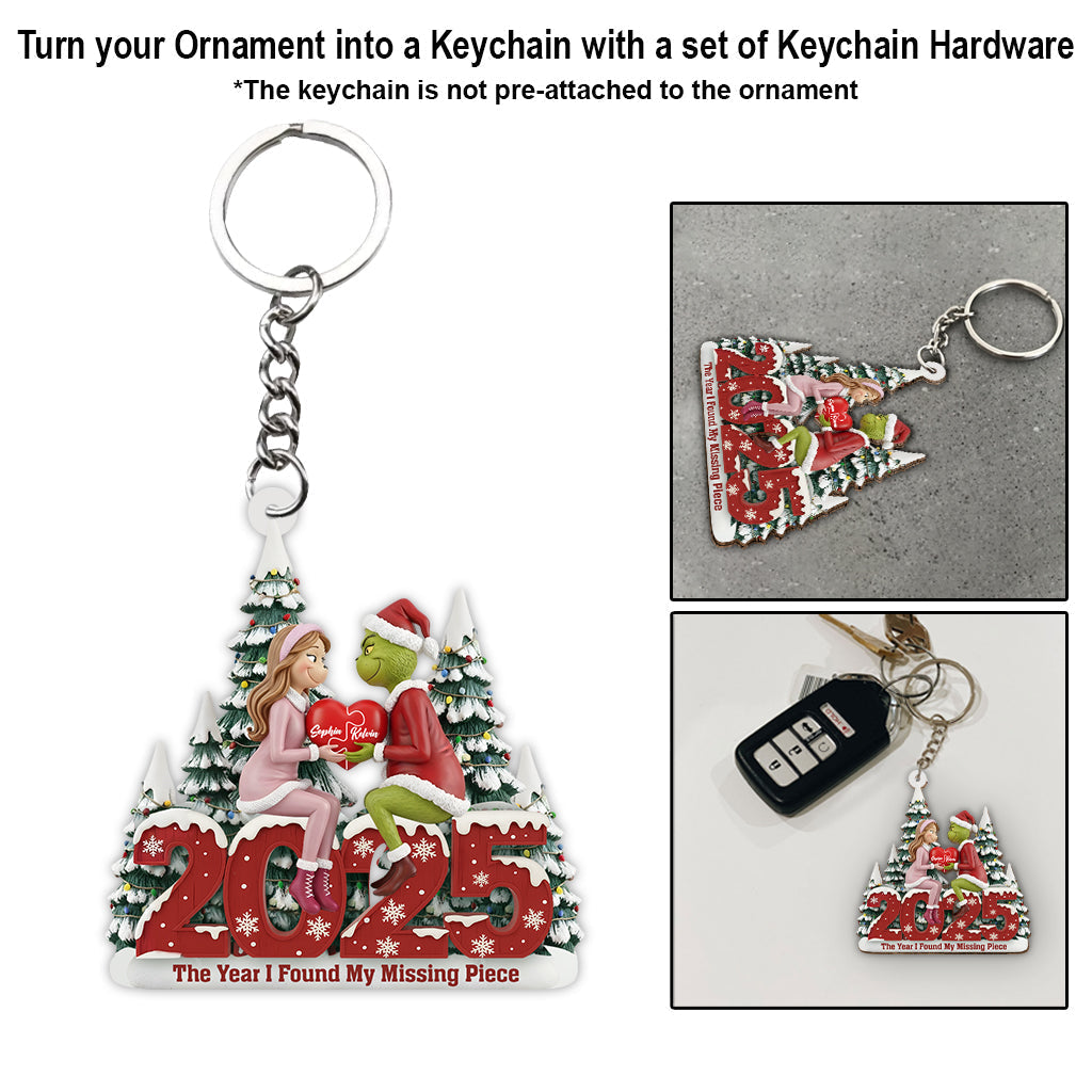 The Year I Found You - Personalized Stole Christmas Ornament