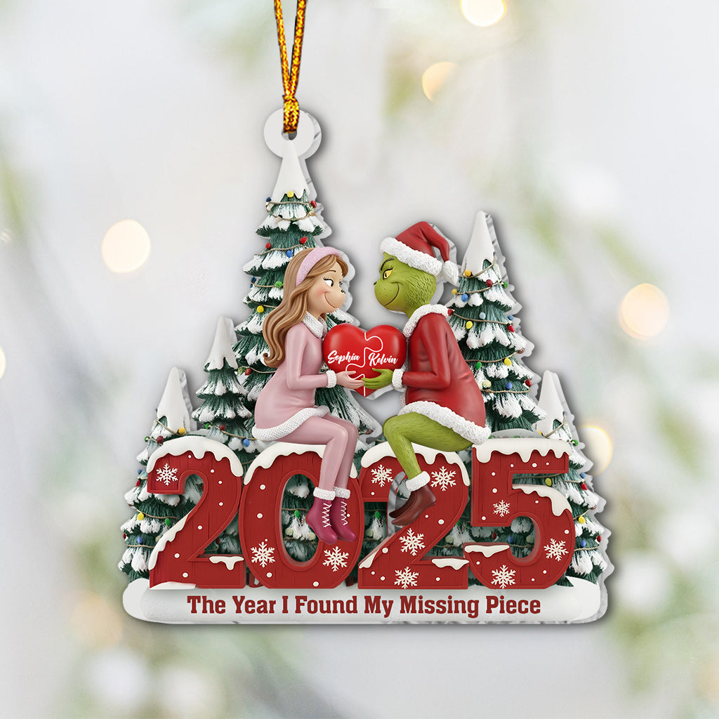 The Year I Found You - Personalized Stole Christmas Ornament