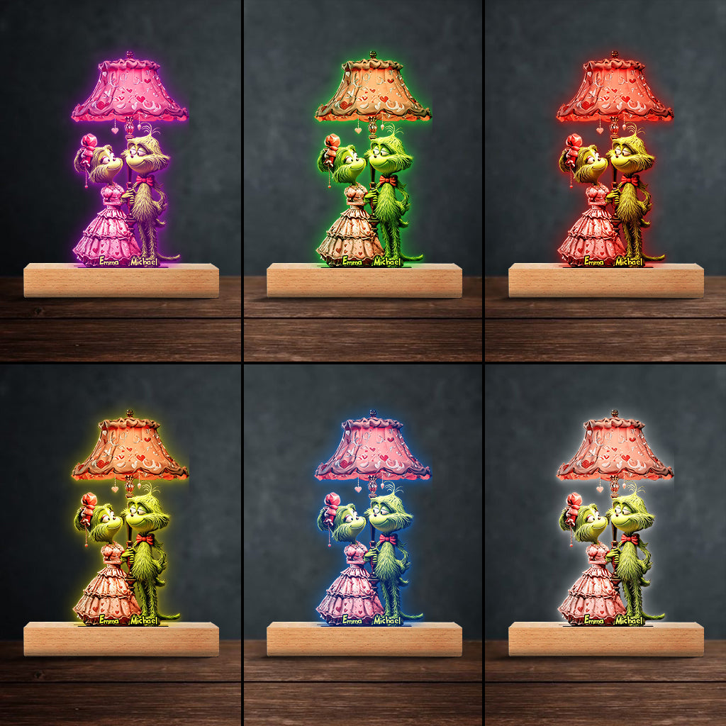 Toi et moi, on gère ! - Socle lumineux personnalisé en forme d'étole de Noël